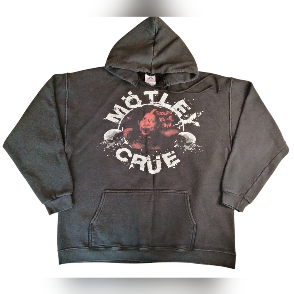 Motley Crue 2005-2006 Route Of All Evil Tour Hoodie Sz. XL